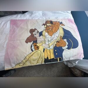 VINTAGE! Beauty and the Beast pillowcase - EXCELLENT CONDITION!